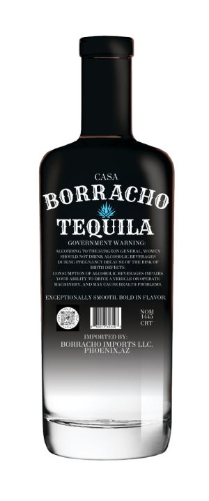 Borracho Tequila Blanco 750ml Back